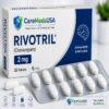 Rivotril (Clonazepam) tablets packaging displayed for medication identification